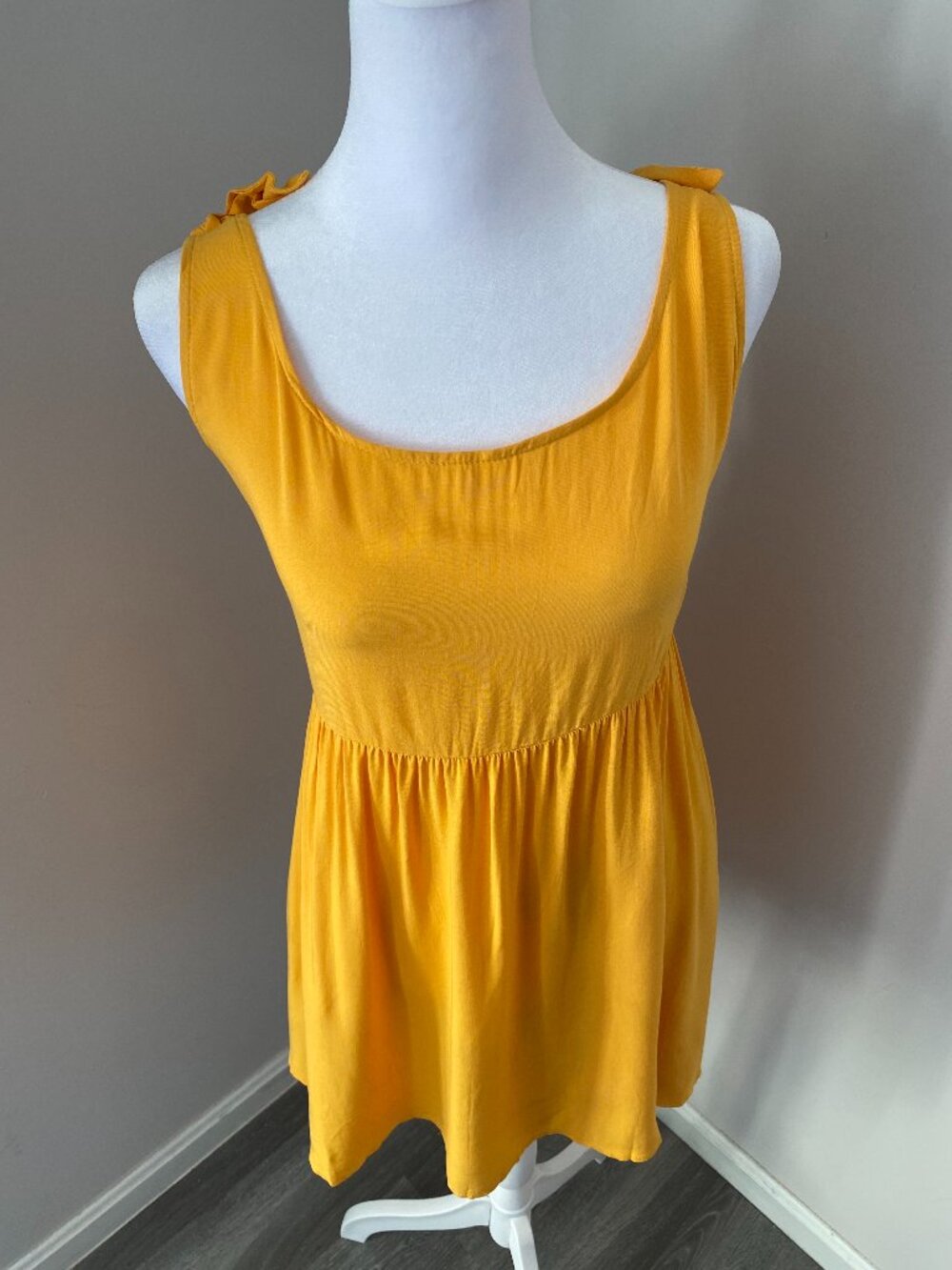 Tie Shoulder Baby Doll Dress